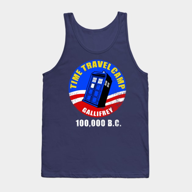 Time Travel Camp Tank Top by Mr Eggs Favorites